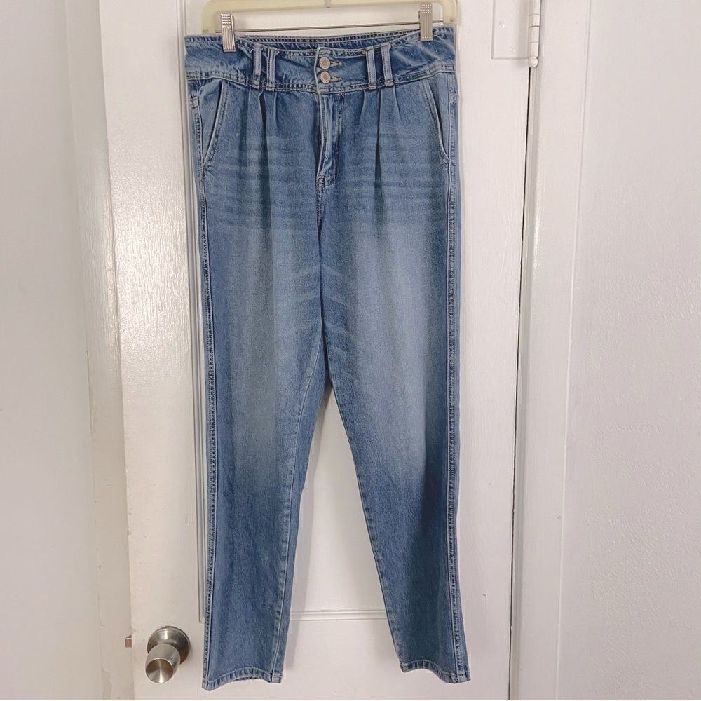 ‎Kancan High Waist Relaxed Mom Baggy Jeans Distressed Straight Leg - Picture 9 of 13
